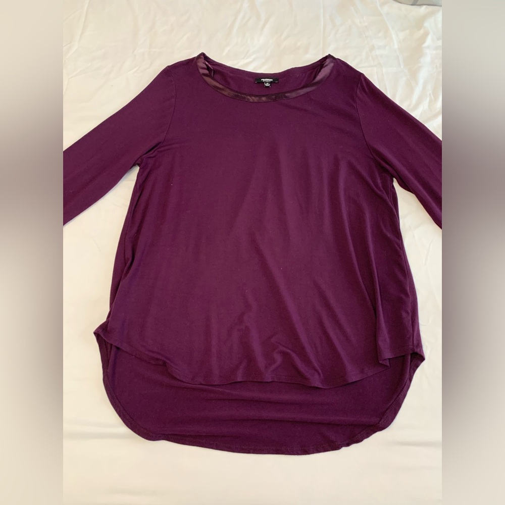 Premise Women's Long Sleeve Top in Deep Purple - Picture 7 of 16